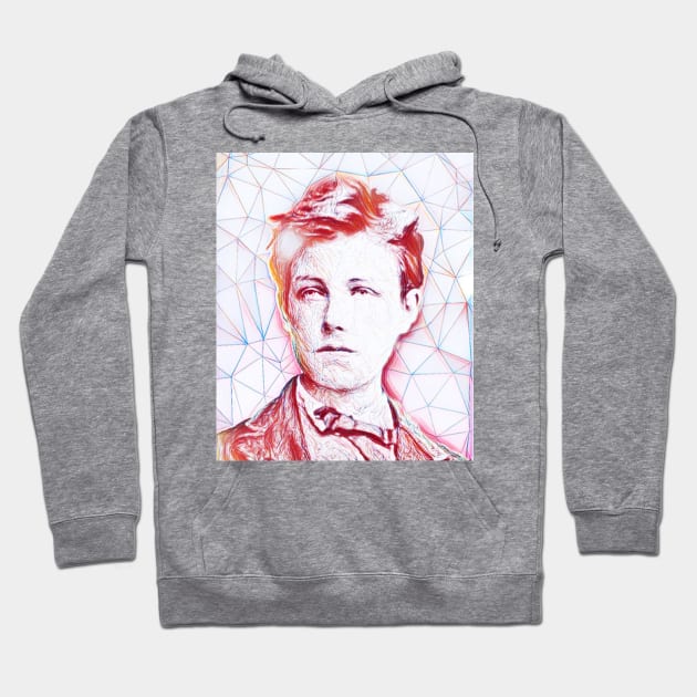 Arthur Rimbaud Portrait | Arthur Rimbaud Artwork | Line Art Hoodie by JustLit